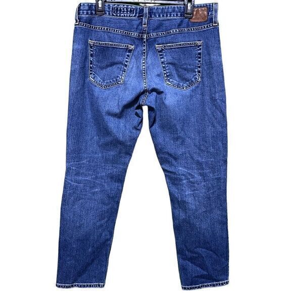 AG Adriano Goldschmied The Ex-Boyfriend Slim Jeans Ripped Knees Blue‎ Size 31R - Picture 2 of 9